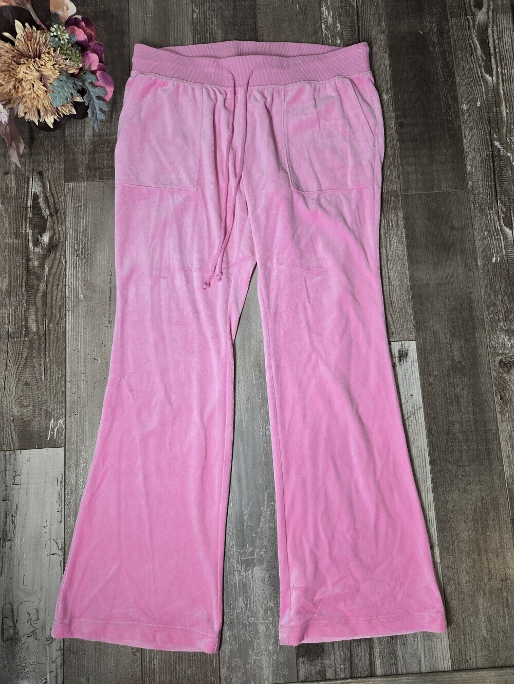 Wild Fable Bubblegum Pink Velour Drawstring Lounge Pants Plus Size XXL NWOT
